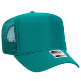 OTTO CAP 5 Panel High Crown Mesh Back Trucker Hat OTTO 39 - 165 Jade OSFM - Adult Hats