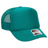 OTTO CAP 5 Panel High Crown Mesh Back Trucker Hat OTTO 39 - 165 Jade Young Adult Hats