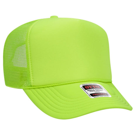 OTTO CAP 5 Panel High Crown Mesh Back Trucker Hat OTTO 39 - 165 N. Green OSFM - Adult Hats