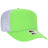 OTTO CAP 5 Panel High Crown Mesh Back Trucker Hat OTTO 39 - 165 N Grn/N Grn/Wht OSFM - Adult Hats