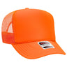 OTTO CAP 5 Panel High Crown Mesh Back Trucker Hat OTTO 39 - 165 N. Orange OSFM - Adult Hats