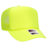 OTTO CAP 5 Panel High Crown Mesh Back Trucker Hat OTTO 39 - 165 N. Yellow OSFM - Adult Hats