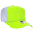 OTTO CAP 5 Panel High Crown Mesh Back Trucker Hat OTTO 39 - 165 N Ylw/N Ylw/Wht OSFM - Adult Hats