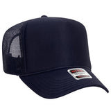 OTTO CAP 5 Panel High Crown Mesh Back Trucker Hat OTTO 39 - 165 Navy OSFM - Adult Hats
