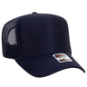 OTTO CAP 5 Panel High Crown Mesh Back Trucker Hat OTTO 39 - 165 Navy OSFM - Adult Hats