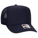 OTTO CAP 5 Panel High Crown Mesh Back Trucker Hat OTTO 39 - 165 Navy Young Adult Hats