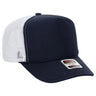 OTTO CAP 5 Panel High Crown Mesh Back Trucker Hat OTTO 39 - 165 Nvy/Nvy/Wht OSFM - Adult Hats