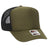 OTTO CAP 5 Panel High Crown Mesh Back Trucker Hat OTTO 39 - 165 Ol.Grn/Ol.Grn/Blk OSFM - Adult Hats