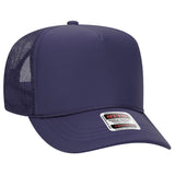 OTTO CAP 5 Panel High Crown Mesh Back Trucker Hat OTTO 39 - 165 Purple Young Adult Hats