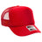 OTTO CAP 5 Panel High Crown Mesh Back Trucker Hat OTTO 39 - 165 Red Young Adult Hats