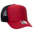 OTTO CAP 5 Panel High Crown Mesh Back Trucker Hat OTTO 39 - 165 Red/Red/Blk OSFM - Adult Hats