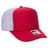 OTTO CAP 5 Panel High Crown Mesh Back Trucker Hat OTTO 39 - 165 Red/Red/Wht OSFM - Adult Hats