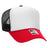 OTTO CAP 5 Panel High Crown Mesh Back Trucker Hat OTTO 39 - 165 Red/Wht/Blk OSFM - Adult Hats