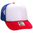 OTTO CAP 5 Panel High Crown Mesh Back Trucker Hat OTTO 39 - 165 Red/Wht/Ryl Young Adult Hats