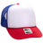OTTO CAP 5 Panel High Crown Mesh Back Trucker Hat OTTO 39 - 165 Red/Wht/Ryl Young Adult Hats