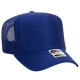 OTTO CAP 5 Panel High Crown Mesh Back Trucker Hat OTTO 39 - 165 Royal OSFM - Adult Hats