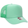 OTTO CAP 5 Panel High Crown Mesh Back Trucker Hat OTTO 39 - 165 Seafoam Green OSFM - Adult Hats