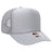 OTTO CAP 5 Panel High Crown Mesh Back Trucker Hat OTTO 39 - 165 Silver Gray OSFM - Adult Hats