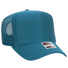OTTO CAP 5 Panel High Crown Mesh Back Trucker Hat OTTO 39 - 165 Turquoise OSFM - Adult Hats