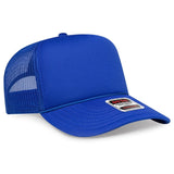 OTTO CAP 5 Panel High Crown Mesh Back Trucker Hat OTTO 3932 - 1 Royal OSFM - Adult Hats