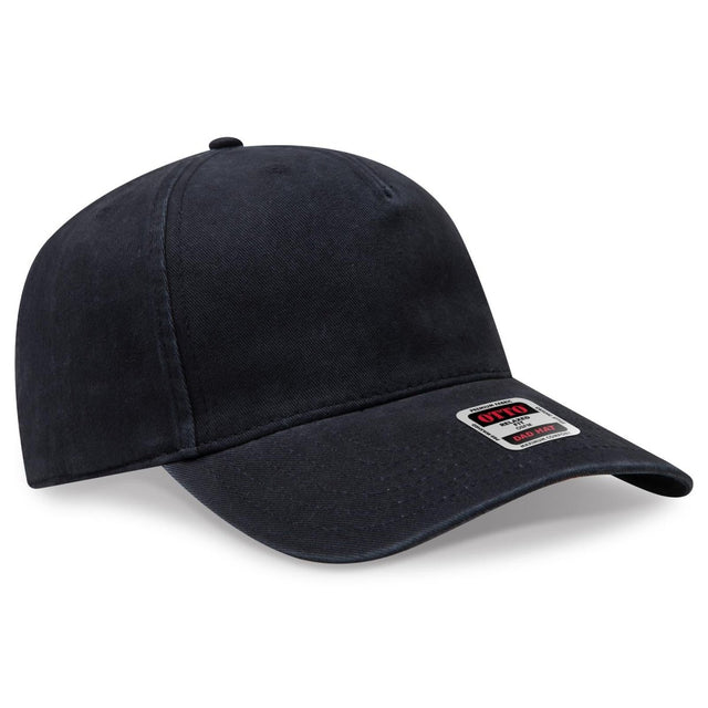 OTTO CAP 5 Panel Low Profile Dad Hat OTTO 99 - 940 Black OSFM - Adult Hats