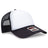 OTTO CAP 5 Panel Low Profile Mesh Back Trucker Hat OTTO 39102 - 1 Blk/Wht/Blk OSFM - Adult Hats