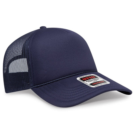 OTTO CAP 5 Panel Low Profile Mesh Back Trucker Hat OTTO 39102 - 1 Navy OSFM - Adult Hats