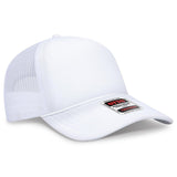 OTTO CAP 5 Panel Low Profile Mesh Back Trucker Hat OTTO 39102 - 1 White OSFM - Adult Hats