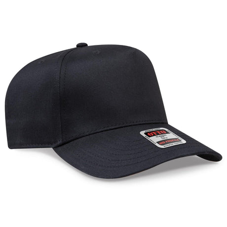 OTTO CAP 5 Panel Mid Profile Baseball Cap OTTO 31 - 069 Black OSFM - Adult Caps