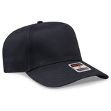OTTO CAP 5 Panel Mid Profile Baseball Cap OTTO 31 - 069 Black OSFM - Adult Caps