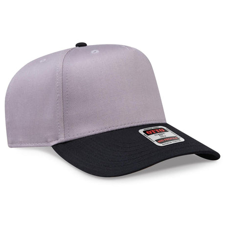 OTTO CAP 5 Panel Mid Profile Baseball Cap OTTO 31 - 069 Blk/Gry OSFM - Adult Caps