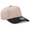 OTTO CAP 5 Panel Mid Profile Baseball Cap OTTO 31 - 069 Blk/Kha OSFM - Adult Caps
