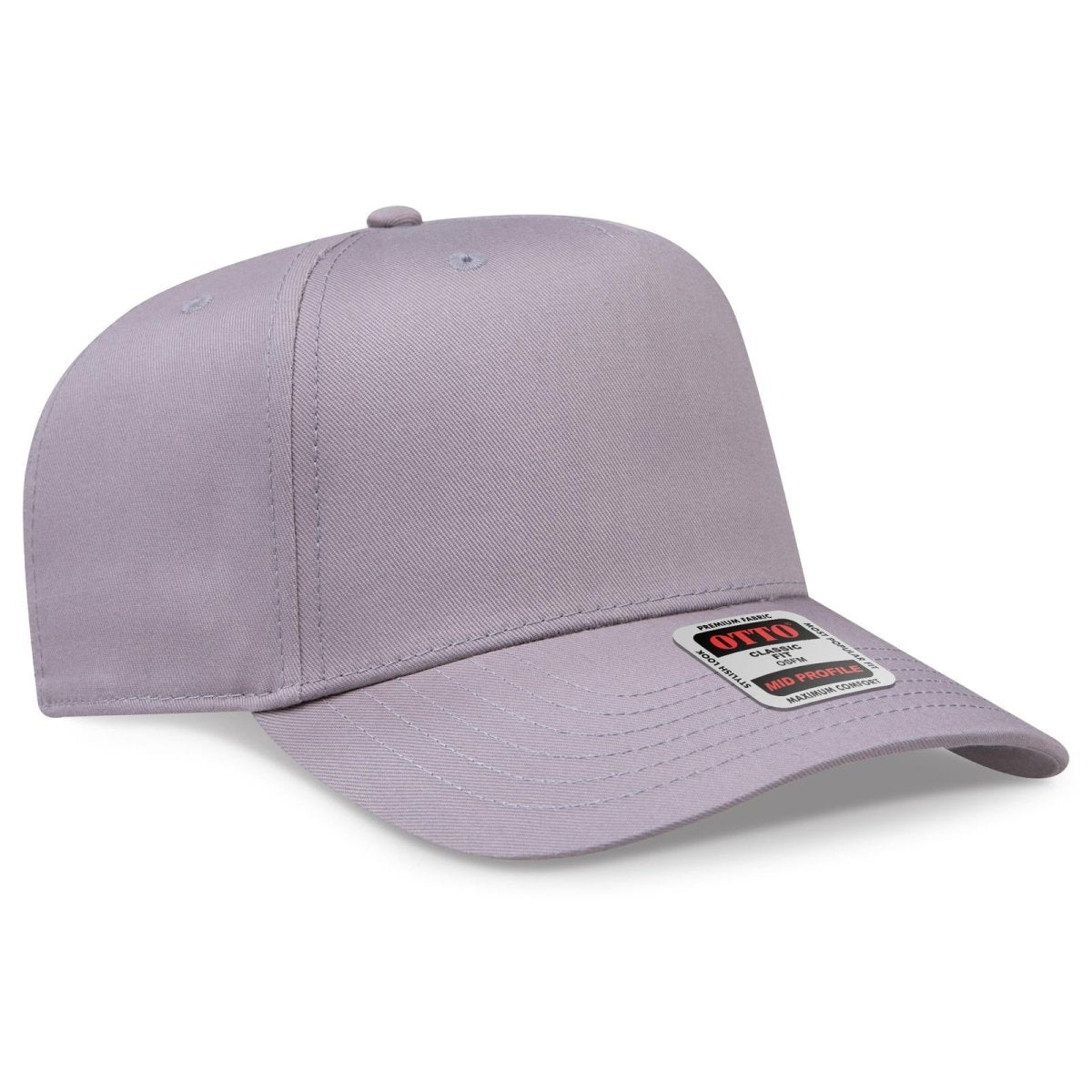 OTTO CAP 5 Panel Mid Profile Baseball Cap OTTO 31 - 069 Gray OSFM - Adult Caps