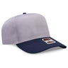 OTTO CAP 5 Panel Mid Profile Baseball Cap OTTO 31 - 069 Nvy/Gry OSFM - Adult Caps