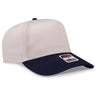 OTTO CAP 5 Panel Mid Profile Baseball Cap OTTO 31 - 069 Nvy/Natrl OSFM - Adult Caps