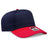 OTTO CAP 5 Panel Mid Profile Baseball Cap OTTO 31 - 069 Red/Nvy OSFM - Adult Caps