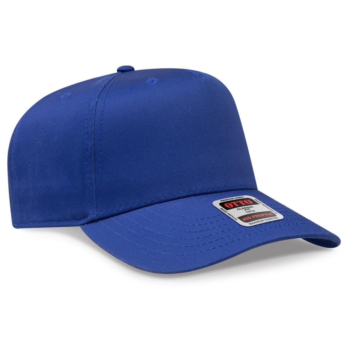 OTTO CAP 5 Panel Mid Profile Baseball Cap OTTO 31 - 069 Royal OSFM - Adult Caps