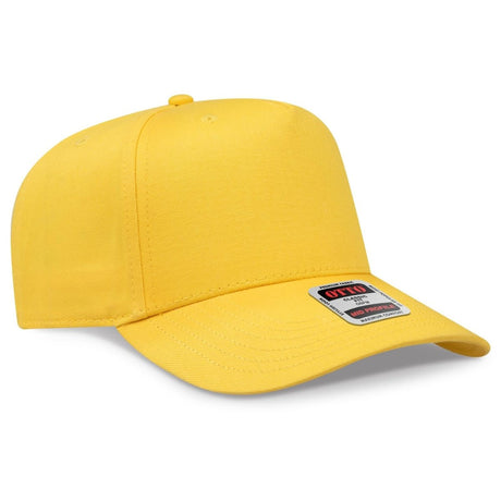 OTTO CAP 5 Panel Mid Profile Baseball Cap OTTO 31 - 069 Yellow OSFM - Adult Caps
