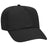 OTTO CAP 5 Panel Mid Profile Baseball Cap OTTO 31 - 1060 Black OSFM - Adult Hats