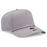 OTTO CAP 5 Panel Mid Profile Baseball Cap OTTO 31 - 2 Gray OSFM - Adult Hats