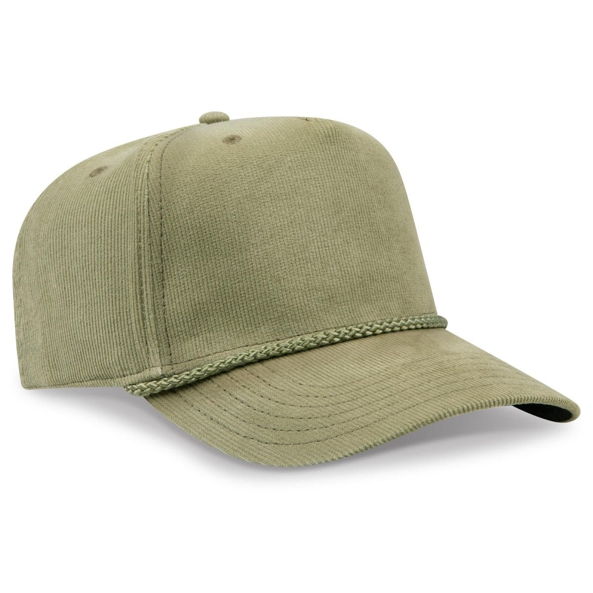 OTTO CAP 5 Panel Mid Profile Baseball Cap OTTO 31 - 2 Ol. Green OSFM - Adult Hats