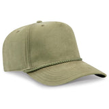 OTTO CAP 5 Panel Mid Profile Baseball Cap OTTO 31 - 2 Ol. Green OSFM - Adult Hats