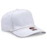 OTTO CAP 5 Panel Mid Profile Baseball Cap OTTO 31 - 2 White OSFM - Adult Hats
