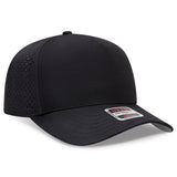 OTTO CAP 5 Panel Mid Profile Baseball Cap OTTO 31 - 4 Black OSFM - Adult Hats