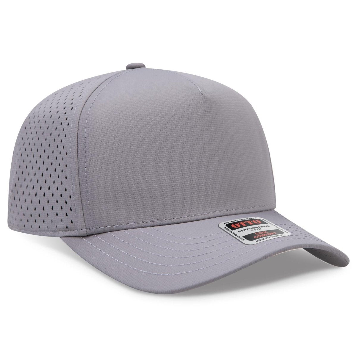 OTTO CAP 5 Panel Mid Profile Baseball Cap OTTO 31 - 4 Gray OSFM - Adult Hats