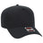 OTTO CAP 5 Panel Mid Profile Baseball Cap OTTO 31 - 538 Black OSFM - Adult Hats