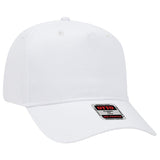 OTTO CAP 5 Panel Mid Profile Baseball Cap OTTO 31 - 538 White OSFM - Adult Hats