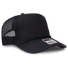 OTTO CAP 5 Panel Mid Profile Baseball Cap OTTO 32 - 2 Black OSFM - Adult