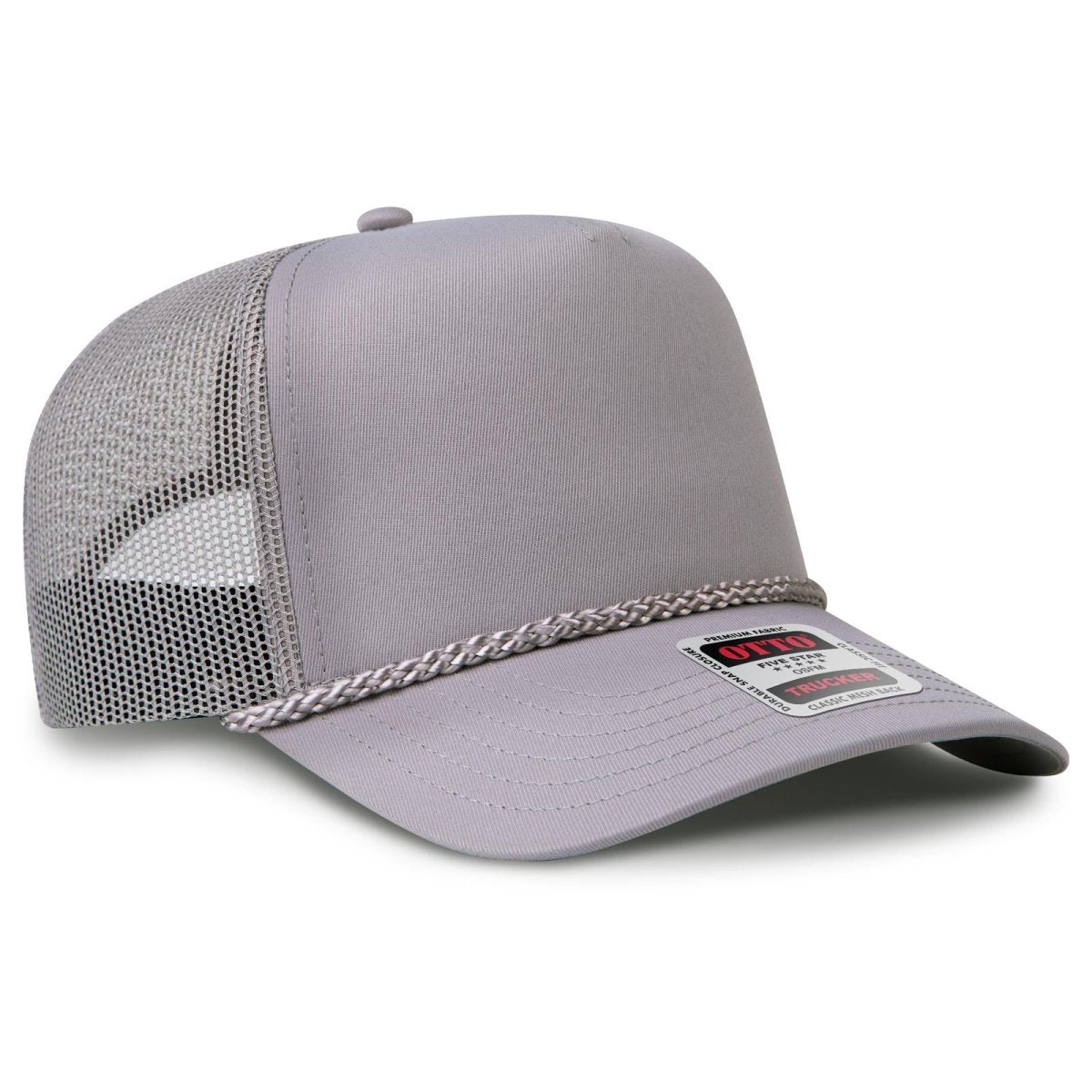 OTTO CAP 5 Panel Mid Profile Baseball Cap OTTO 32 - 2 Gray OSFM - Adult