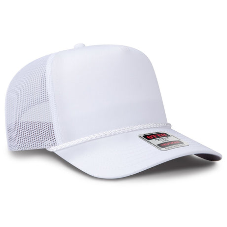 OTTO CAP 5 Panel Mid Profile Baseball Cap OTTO 32 - 2 White OSFM - Adult
